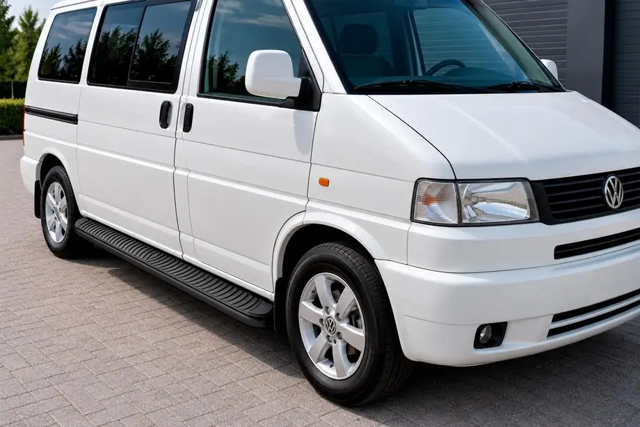 Volkswagen T4 Caravelle/Multivan 1990–2003 Side Steps Tayga Black (2 pcs, Aluminum) Image