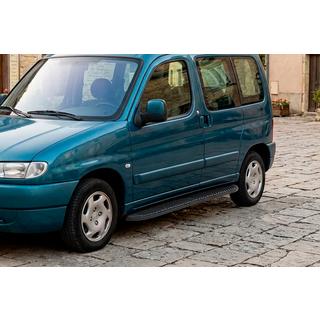 Side Steps Tayga Black (2 pcs, Aluminum) Peugeot Partner 1996-2008 photo 1