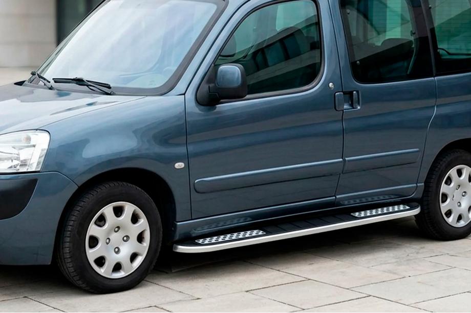 Peugeot Partner 1996-2008 Side Steps Tayga V2 (2 pcs, Aluminum) Image