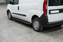Opel Combo 2012-2018 Side Steps Tayga Black (2 pcs, Aluminum) photo 1