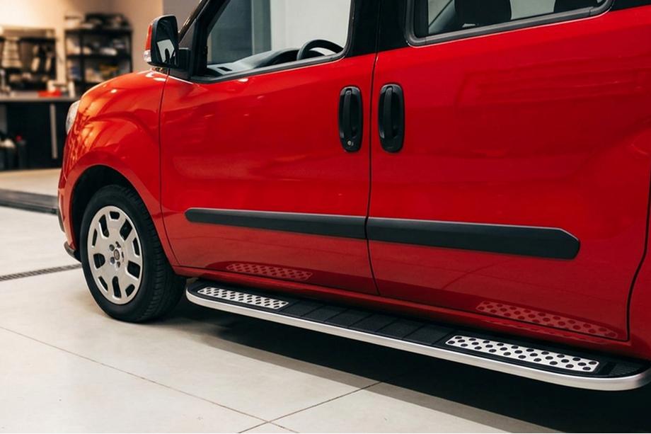 Opel Combo 2012-2018 Side Steps Tayga V2 (2 pcs, Aluminum) Image