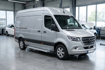 Mercedes Sprinter W907/W910 2018- Side Steps New Vision Grey (2 pcs, Aluminum) Long/ExtraLong photo 1