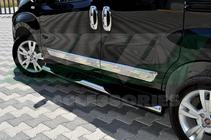 Fiat Fiorino/Qubo 2008-2024 Door Mouldings Stainless Steel (4 pcs) Carmos - Turkish Stainless Steel photo 8
