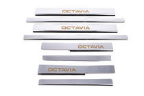 Skoda Octavia III A7 2013-2019 Door Sill Protectors Carmos V1 (8 pcs, Stainless Steel) photo 4
