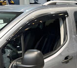 Peugeot Partner/Rifter 2019- Window Deflectors with Chrome Trim (2 pcs, Niken) photo 2