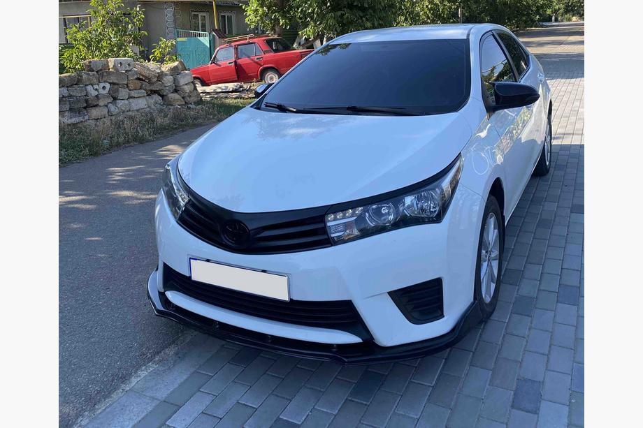 Toyota Corolla 2013-2019 Front bumper lip (black) Photo 1
