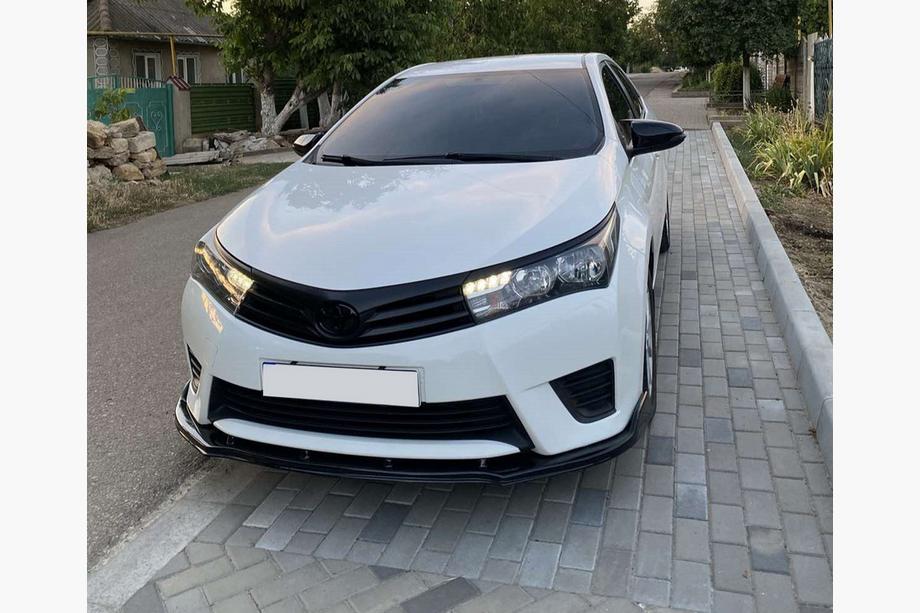 Toyota Corolla 2013-2019 Front bumper lip (black) Photo 3