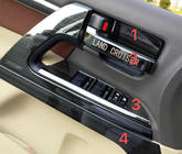 Toyota Land Cruiser 200 2007-2021 Trim Inserts Set (brushed dark aluminum) photo 2