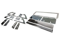Toyota Land Cruiser 200 2007-2021 Trim Inserts Set (brushed dark aluminum) photo 1