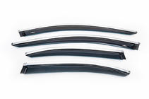 Mercedes E-class W213 2016-2023 Window Deflectors with Chrome Trim SD (4 pcs, HIC) photo 2