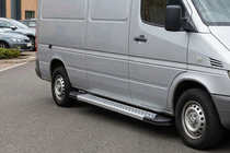 Volkswagen LT 1995-2006 Side Steps New Vision Grey (2 pcs, Aluminum) photo 1
