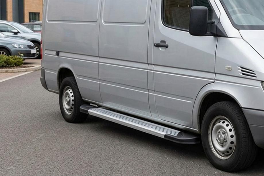 Volkswagen LT 1995-2006 Side Steps New Vision Grey (2 pcs, Aluminum) Image