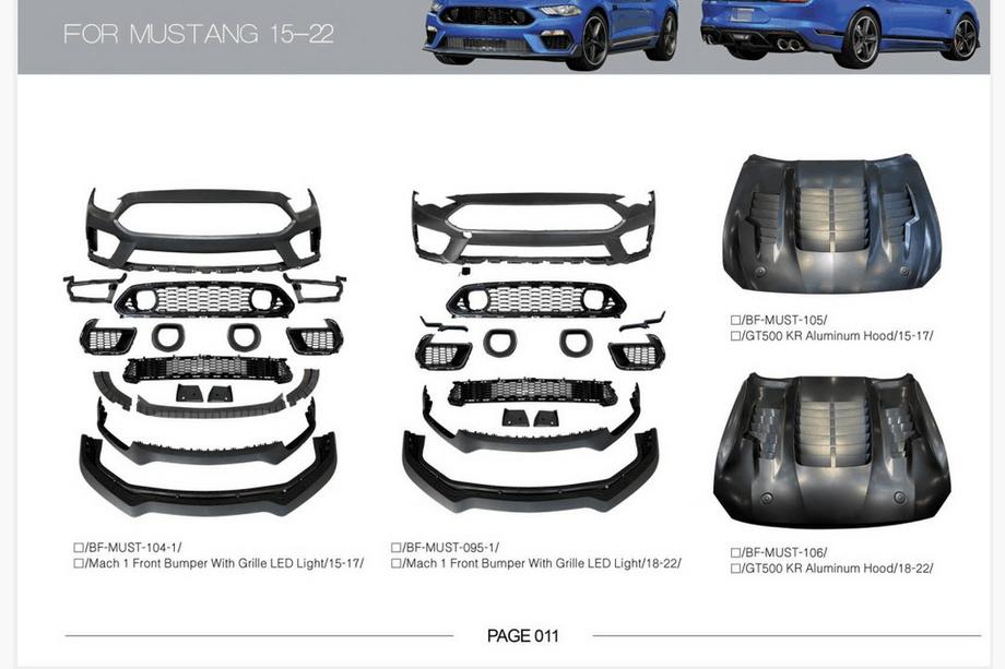 Ford Mustang 2015-2023 Full Body Kit Image