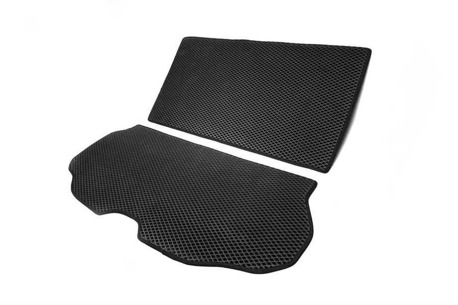 Volvo XC70 2007-2013 Trunk Mat 2-Piece (EVA, Black) Image