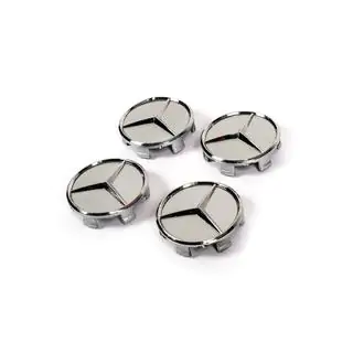 Wheel center caps 75/71 mm without ring (4 pcs, grey) photo 3