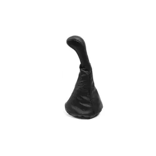 Universal Gear Shift Boot with Knob (black, leather) photo 2