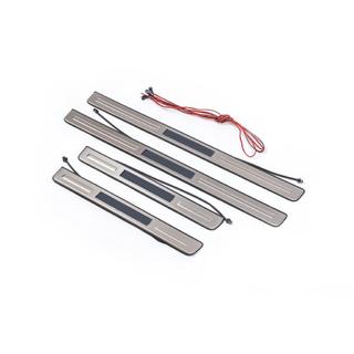 Illuminated door sill plates (4 pcs) Toyota Land Cruiser 200 2007-2021 photo 2