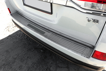 Toyota Land Cruiser 200 2007-2021 Rear bumper protector 2016-2021 stainless steel photo 1