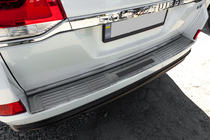 Toyota Land Cruiser 200 2007-2021 Rear bumper protector 2016-2021 stainless steel photo 2