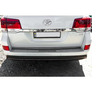 Rear bumper protector 2016-2021 stainless steel Toyota Land Cruiser 200 2007-2021 photo 3