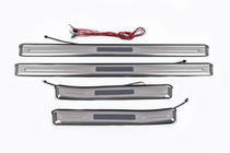 Toyota Land Cruiser Prado 150 2009-2023 Illuminated door sill plates (4 pcs, stainless steel) photo 2