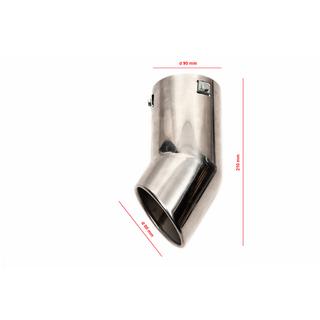 Exhaust Tip Stainless Steel Toyota Land Cruiser Prado 150 2009-2023 photo 4