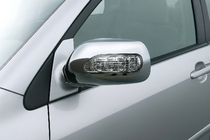 Toyota Corolla 2002-2007 Mirror Covers with LED (2002-2005, 2 pcs, plastic) photo 1