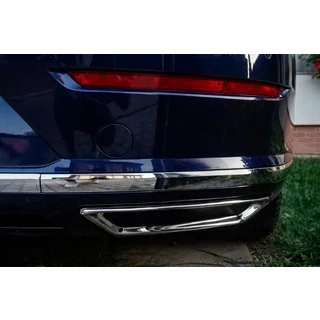 Exhaust tips (2 pcs, stainless steel)
