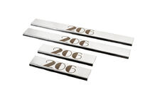 Peugeot 206 1998-2024 Carmos Door Sill Protectors (4 pcs, Stainless Steel) photo 1
