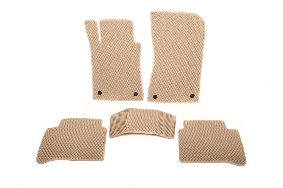 Mercedes E-class W211 2002-2009 EVA Floor Mats (Beige) Photo 1