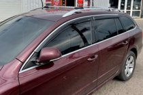 Skoda Superb 2009-2015 Window deflectors with chrome trim SW (4 pcs, HIC) photo 2