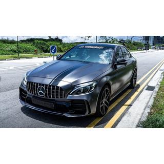 Body kit with full rear bumper (Black Mamba C63GT design)