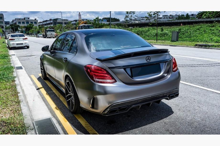 Mercedes C-class W205 2014-2021 Body kit with full rear bumper (Black Mamba C63GT design) Photo 4