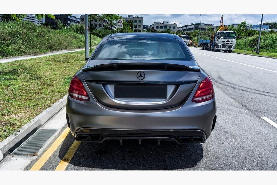 Mercedes C-class W205 2014-2021 Body kit with full rear bumper (Black Mamba C63GT design) Photo 9