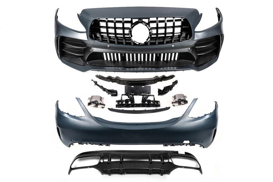 Mercedes C-class W205 2014-2021 Body kit with full rear bumper (Black Mamba C63GT design) Photo 11