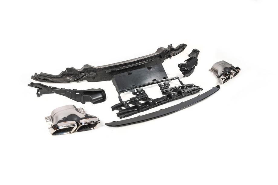 Mercedes C-class W205 2014-2021 Body kit with full rear bumper (Black Mamba C63GT design) Photo 16