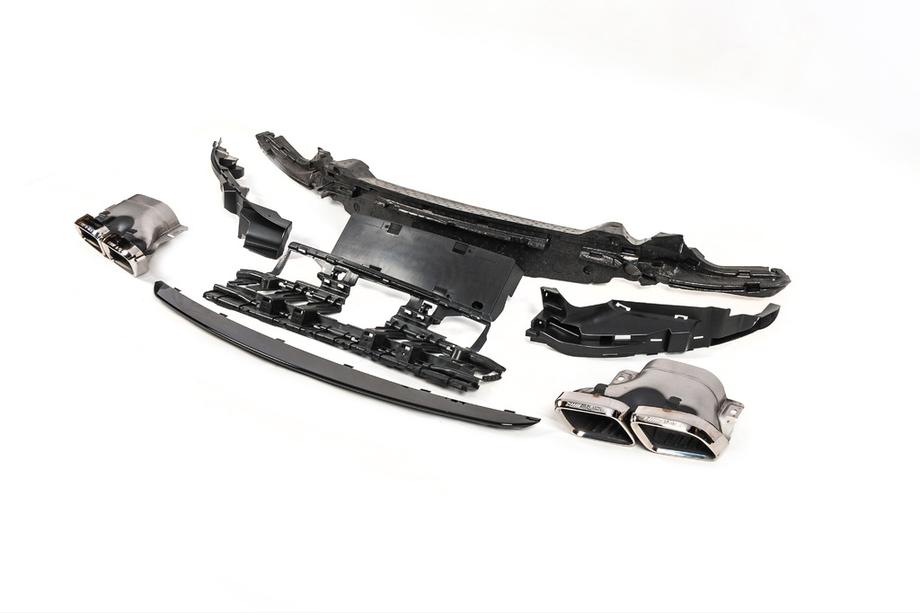 Mercedes C-class W205 2014-2021 Body kit with full rear bumper (Black Mamba C63GT design) Photo 17