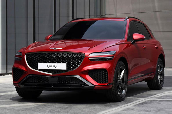 Photos of the new crossover Genesis GV70 appeared on the network