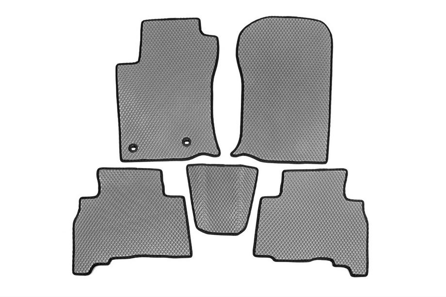 Toyota Land Cruiser Prado 150 2009-2023 EVA Floor Mats (Gray) 5-seater, 2009-2013 Image
