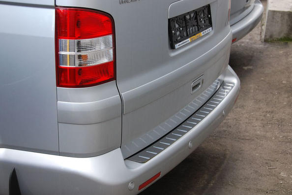 Chrome trim on the rear bumper Volkswagen T5 Multivan
