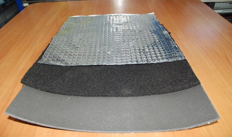 Names of noise insulation materials, their purpose and manufacturers
