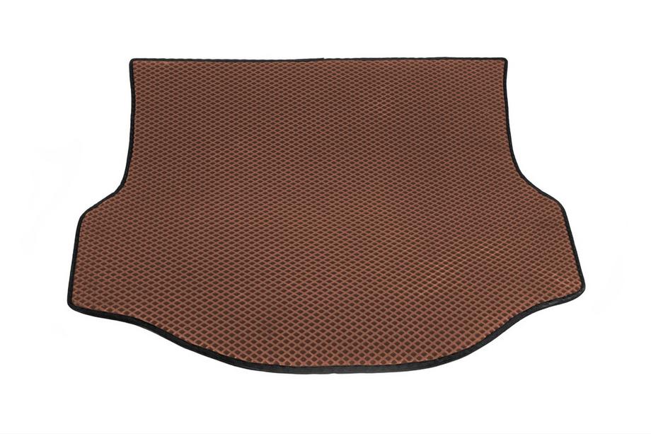 Toyota Rav 4 2013-2018 Trunk mat with spare wheel well (EVA, brick red) Photo 1