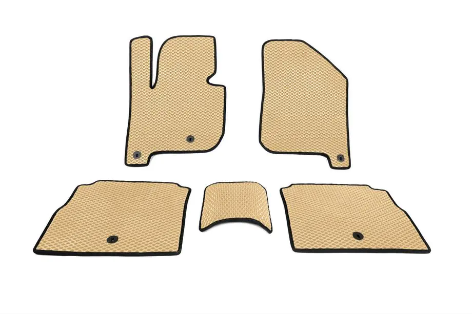 Kia Soul II 2013-2018 Polyurethane Floor Mats EV (EVA, Beige) Image