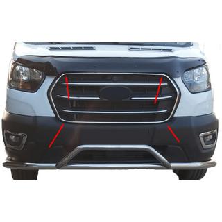 Chrome Grille Surround Trim (2019+, 4 pcs, Stainless Steel) photo 1