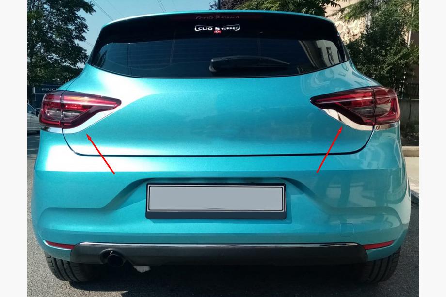 Renault Clio V 2019- Chrome Tail Light Covers (2 pcs, Stainless Steel) Image