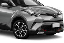 Toyota C-HR 2016-2023 Fog light covers (2 pcs, stainless steel) photo 1
