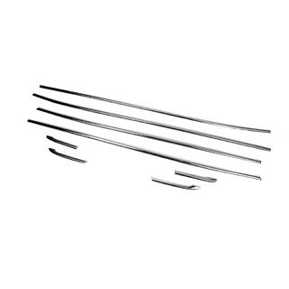 Lower Door Trim Set (8 pcs, Stainless Steel) Toyota Corolla 2019- photo 3