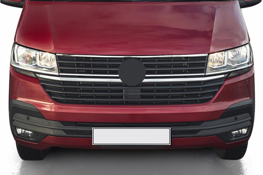 Volkswagen T6 2015-2024 Upper Grille Trim 2019+ (1 pc, Stainless Steel) Image