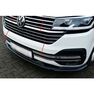 Chrome grille trim 2019+ (5 pcs, stainless steel) Volkswagen T6 2015-2024 photo 1