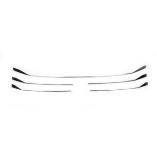 Chrome grille trim 2019+ (5 pcs, stainless steel) Volkswagen T6 2015-2024 photo 2